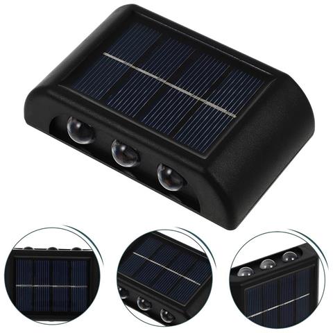 Applique Lampada 12 Led Muro Parete Solare Ip65 Bidirezionale Giardino Te-b0567 - Foto 3