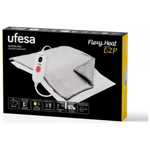 Cuscinetto Riscaldante Flexy Heat E2P da 45 x 35 cm con Telecomando Potenza 100 W Colore Bianco / Grigio - Foto 4