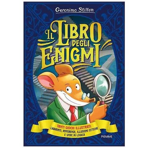 Geronimo Stilton - Il libro degli enigmi. Tanti giochi illustrati: labirinti, differenze, illusioni ottiche e sfide di logica - Foto 1