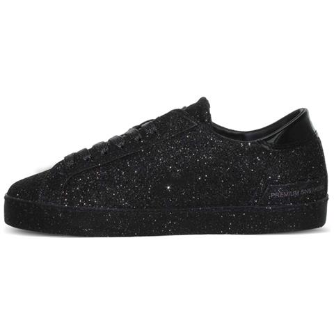 Mezze Scarpe Italiane Da Donna In Pelle Nera Con Glitter 38 - Foto 2