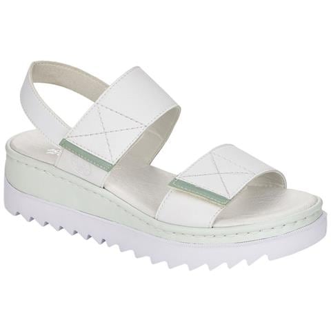 Weiss Casual Open Sandals Sandali Pelle Scarpe Donna Bianco Eu 39, V4475-80 - Foto 2