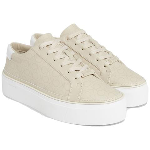 Flatform Cup Lace Up Leisure Sneakers Sintetico Scarpe Donna Grigio Eu 39, Hw0hw01911 Pb1 - Foto 1