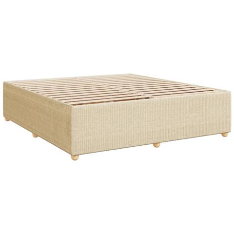 Giroletto Senza Materasso Crema 200x200 Cm In Tessuto - Foto 3