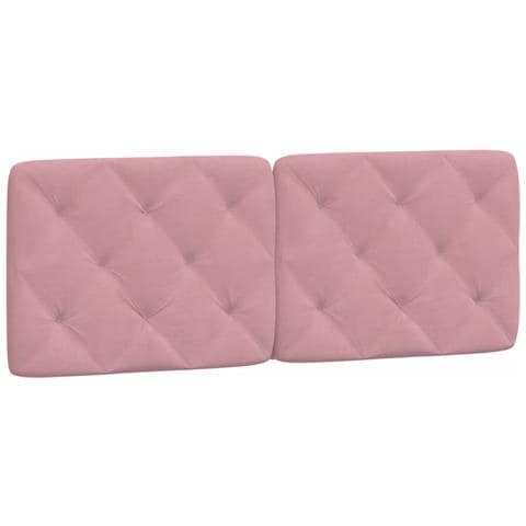 Cuscino Testiera Rosa 120 Cm In Velluto - Foto 2
