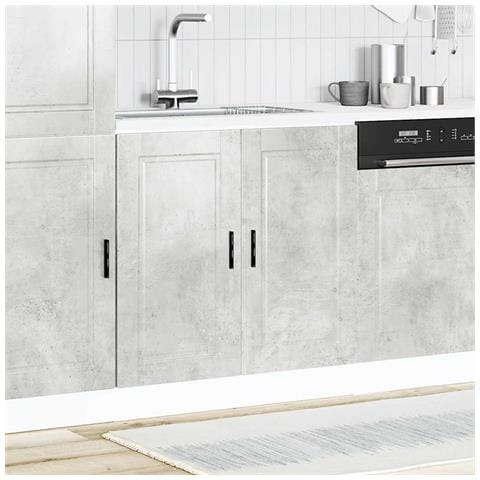 Mobile Base Lavello Porto Grigio Cemento 80x46x81,5 Cm - Foto 3