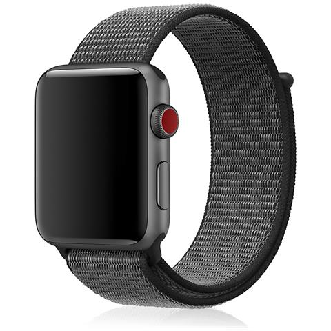 Dam Cinturino In Nylon  Compatibile Con Apple Watch 42/44/45/49mm 20x3x0,2 Cm. Colore Nero - Foto 1