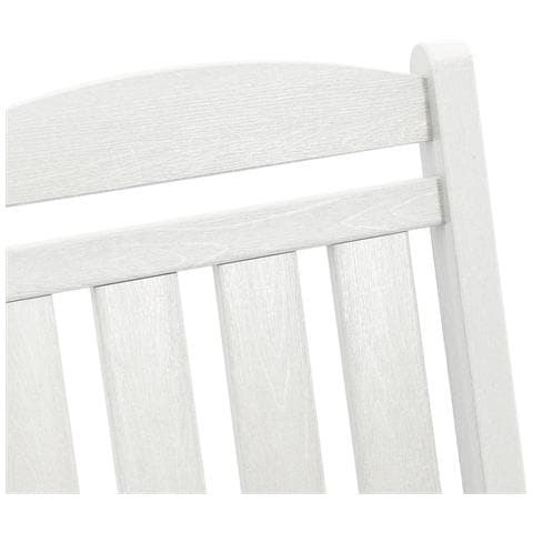 Set Giardino 3 Pezzi Bianco HDPE, Sdraio Dondolo Bianco 70x92x108 cm HDPE, Tavolino Laterale Bianco 38x38x45 cm HDPE - Foto 9