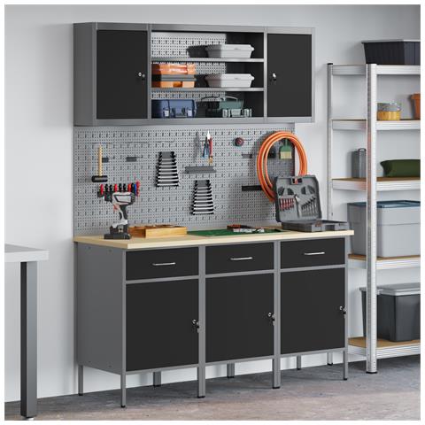 Set da lavoro  7 pezzi in acciaio nero - Foto 2