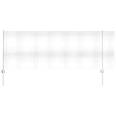 Recinzione in Rete Saldato con 44 U Pali Argento 0.8x100 m Acciaio - Foto 1