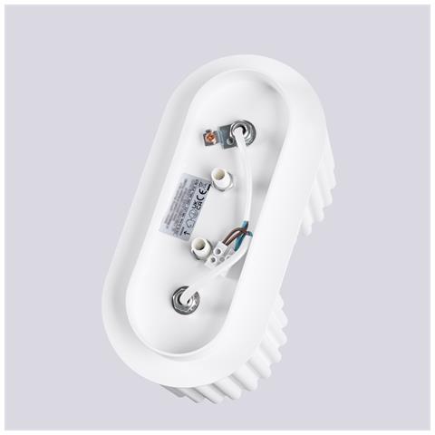 Lampada Da Soffitto Aura 2 Bianco Gu10 Sl. 1780 - Minimalist Lampada A Soffitto Bianco 12x21x10 Cm - Foto 8