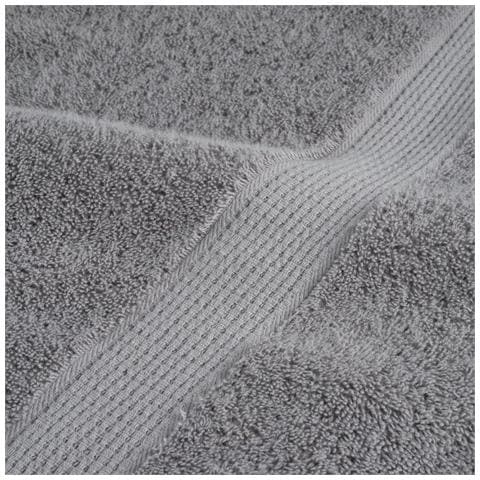 Asciugamani Ospiti SOLUND 4 pz Grigi 30x50 cm 600gsm - Foto 7