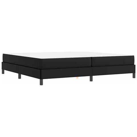 Letto con materasso Nero 200 x 200 cm Pelle sintetica - Foto 9