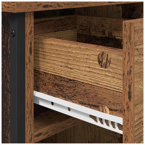 Armadio da Notte con cassetto Legno vecchio 40 x 42 x 50 cm - Foto 9