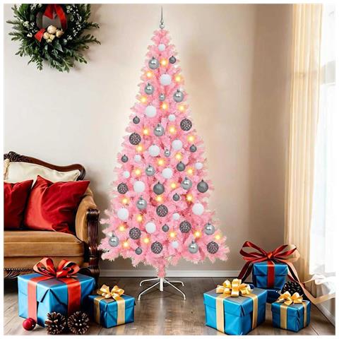 Alberi di Natale artificiali Rosa 180 cm PVC - Foto 2