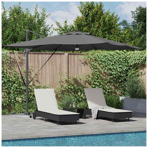 Parasol Roma Antracite 286 x 285 x 270 cm - Foto 2