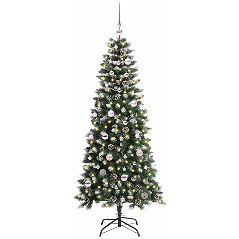 Albero di Natale artificiale con 150 LED Verde 150 cm - Foto 2