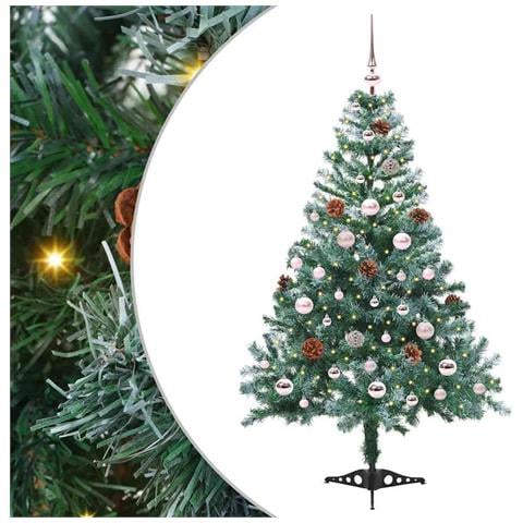 Albero di Natale artificiale Verde 150 cm PVC e Acciaio - Foto 1