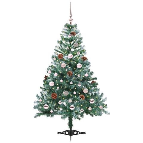 Albero di Natale artificiale Verde 150 cm PVC e Acciaio - Foto 2
