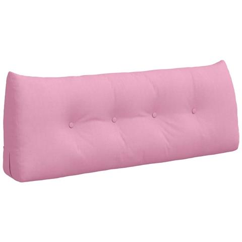Cuscino per Schiena Rosa 120 x 24 x 50 cm Tessuto - Foto 1