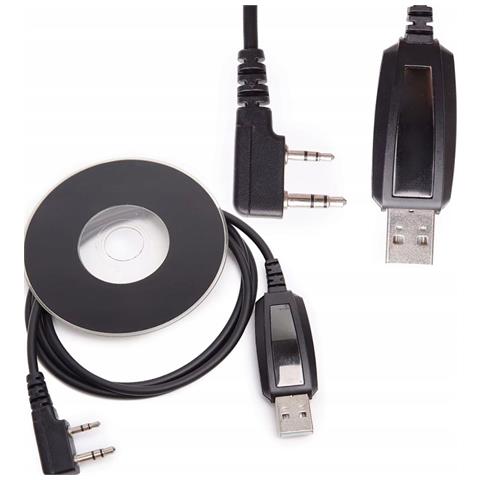 Cavo Usb Per Programmazione Ricetrasmittenti - Compatibile Con Baofeng, Kenwood, Wouxun | Lunghezza 80 Cm, Jack 2.5 Mm + 3.5 Mm, Usb 2.0 - Foto 1