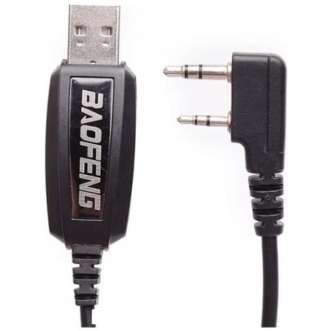 Cavo Usb Per Programmazione Ricetrasmittenti - Compatibile Con Baofeng, Kenwood, Wouxun | Lunghezza 80 Cm, Jack 2.5 Mm + 3.5 Mm, Usb 2.0 - Foto 3