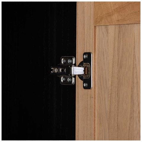 Credenza Con 3 Cassetti E 2 Ante In Legno E Metallo 120x40,5x81h Cm - Foto 8