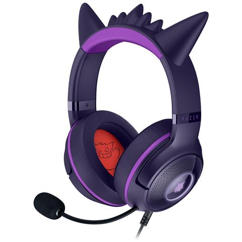 Kraken Kitty V2 - Pokemon Gengar Ed. Auricolare Cablato A Padiglione Gaming USB tipo A Rosa - Foto 1