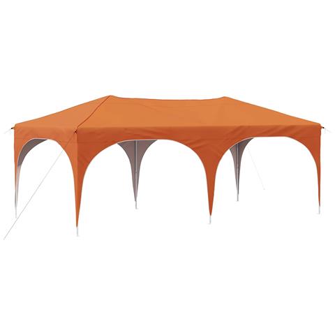 Tenda per feste a pop-up 575 x 288 x 245 cm Arancione - Foto 1