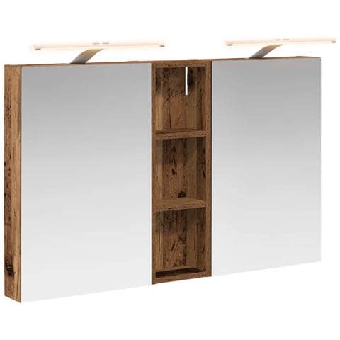 Set di Armadi da Bagno con porta 3 pcs 100 x 10,5 x 60,5 cm - Foto 1