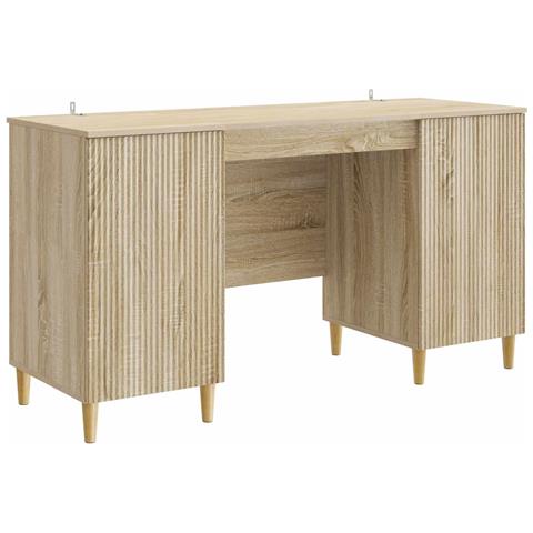 Scrivania Rovere Sonoma 142,5 x 50 x 75 cm Legno ingegnerizzato - Foto 1