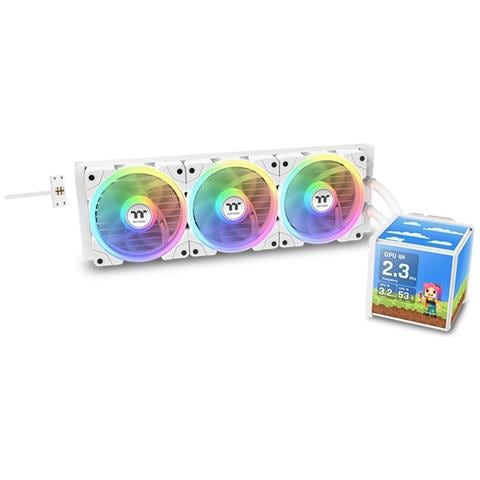 MINECUBE 360 Ultra Processore Raffreddatore di liquidi tutto in uno 12 cm Bianco 1 pz - Foto 1