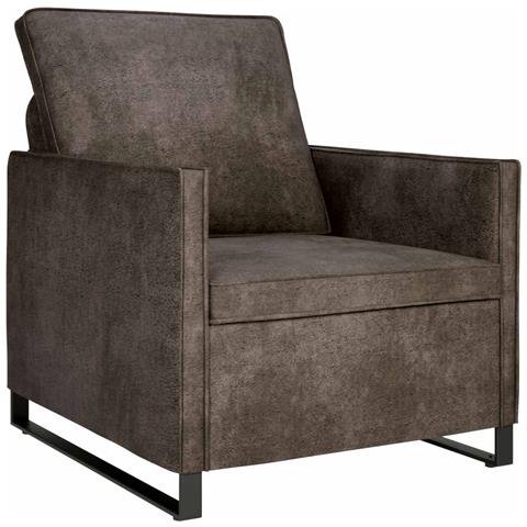 Divano Singolo Grigio Scuro 70 x 81 x 82 cm - Foto 1