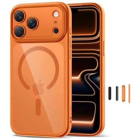 Custodia Trasparente Arancione Per Iphone 17 Pro Con Magsafe - Foto 2