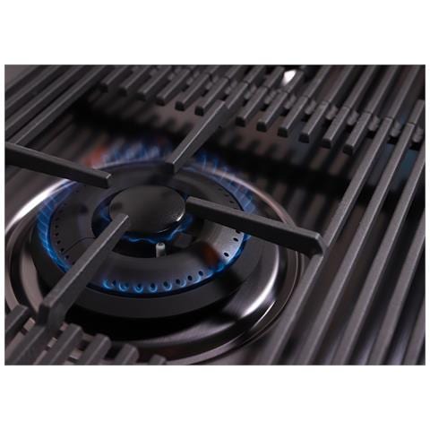 Milanello Gun Metal 5F Metallico Da incasso 80 cm Gas 5 Fornello (i) - Foto 6