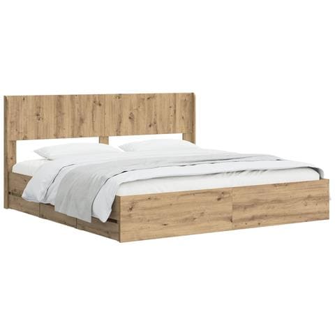 Struttura del letto con stoccaggio e testata Artisan Oak - Foto 1
