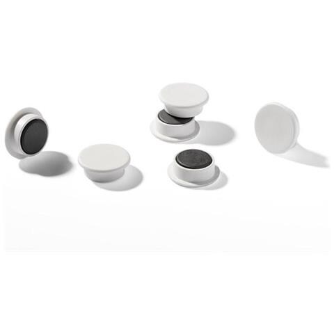 Magneti Rotondi 21 Mm Forza Magnetica Di 210p Colore Bianco 20 Pz - Foto 1