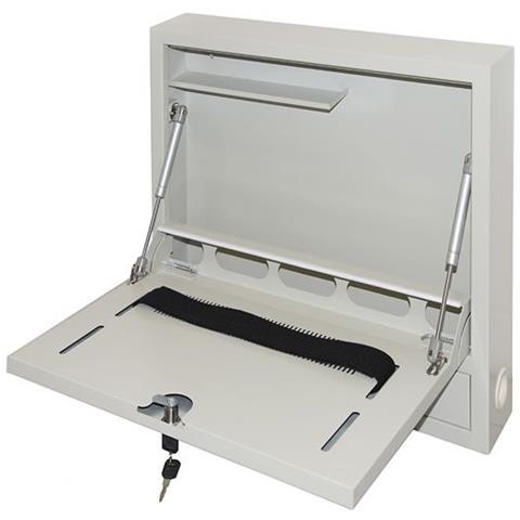 Armadio A Muro Per Laptop Con Chiusura A Chiave Colore Grigio Con Pistoni - Foto 1