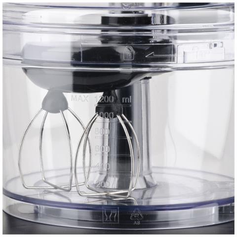 Robot Multifunzione RB76 Potenza 600 W Completo di Accessori Colore Acciaio inossidabile - Foto 9