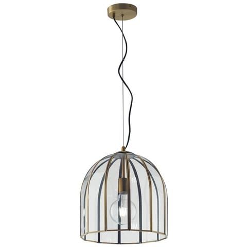 Lampadario Chester Ottone 1xe27 23x36cm - Foto 2