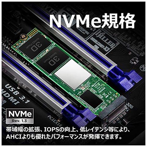 2 TB Unità a Stato Solido Interna M. 2 NVMe PCIe Gen3 x 4 MTE220S, TS2TBMTE220S - Foto 2