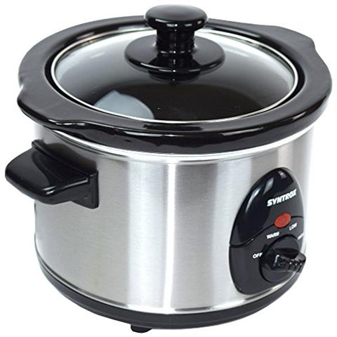 Sc-250m Deli Slow Cooker In Acciaio Inox, 2,5 Litri, Con Funzione Di Mantenimento Del Calore, Vetro Di Sicurezza E Ciotola In Ceramica Rimovibile, Cottura Lenta - Foto 3