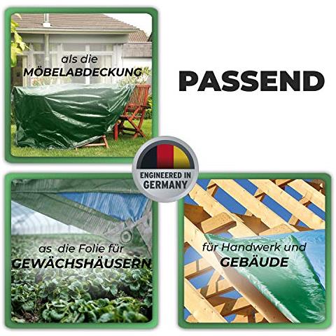 Bio Verde Rainexo Rx90-2x3-g Telone, 2x3 M, 90 G / M, Incl. Occhielli - Foto 2