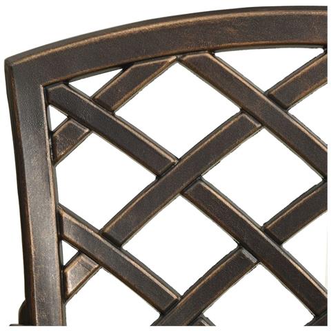 Set Da Bistrot 5 Pz In Alluminio Pressofuso Bronzo - Foto 10