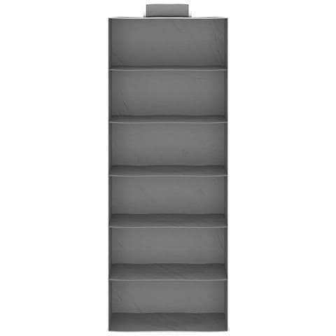 Organizer per Armadio da Appendere con 6 Ripiani 2 pz Tessuto - Foto 9