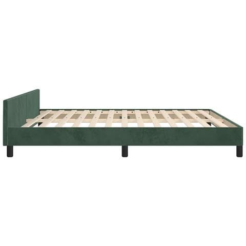 Giroletto senza Materasso Verde Scuro 180x200 cm in Velluto - Foto 2