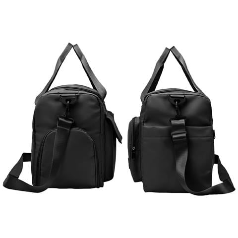 Borsone Da Viaggio Borsone Da Palestra Con Scomparto Per Scarpe E Vestiti Bagnati Impermeabile Black - Foto 3