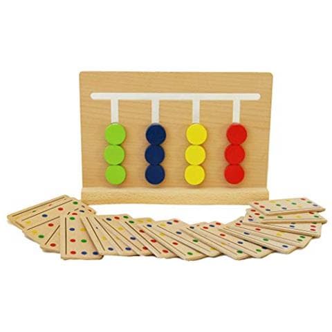 Towo Giocattolo Di Ordinamento In Legno Colorato - Gioco Di Puzzle Di Logica Per Bambini - Rompicapo In Legno Giocattolo Iq Per Bambini Di 3 Anni - Giocattolo Di Ordinamento In Legno Puzzle Educativi Per Apprendimento Montessori Per Bambini - Foto 1
