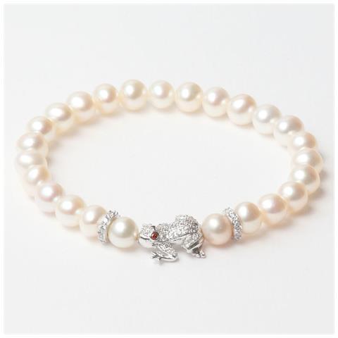 Bracciale Donna Lancaster Jla-br-frog-1-wh Argentato Bianco Argento Puro 16 Mm - Foto 1