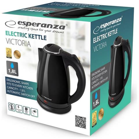 Bollitore Ekk113k Nero Acciaio Inossidabile Plastica 1800 W 1,8 L - Foto 3