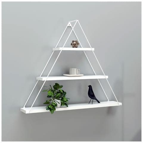Mensola Triangolare 3 Ripiani Moset Bianco Totale Mt191006 - Foto 1